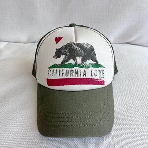 Billabong California Love Trucker Hat Mesh Snapback Cap One Size Adjustable